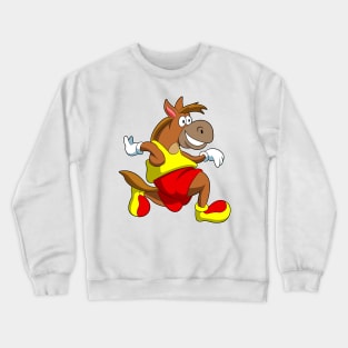 Horse at Running Crewneck Sweatshirt